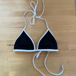 Black and white bikini top size small